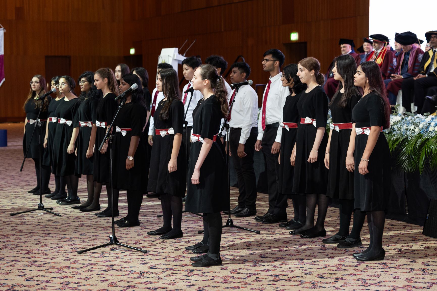Qatar Senior Youth Choir Performance at the Oryx College Graduation Ceremony